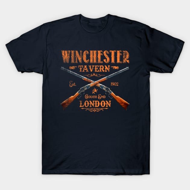 Winchester Tavern, distressed T-Shirt by MonkeyKing